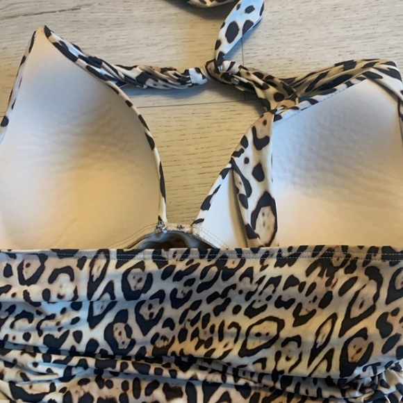 VICTORIA'S SECRET TANKINI TOP PUSH~UP BIKINI set ANIMAL PRINT MULTI COLOR size M - Picture 10 of 10